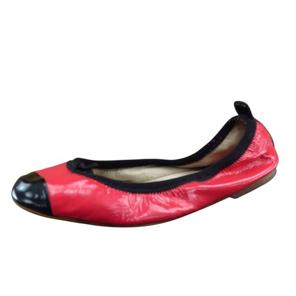 Bloch Women's Ballet Flats Size 36.5 Pink Patent‎ Leather Round Toe Lightweight